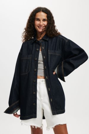 Oversized Denim Shirt