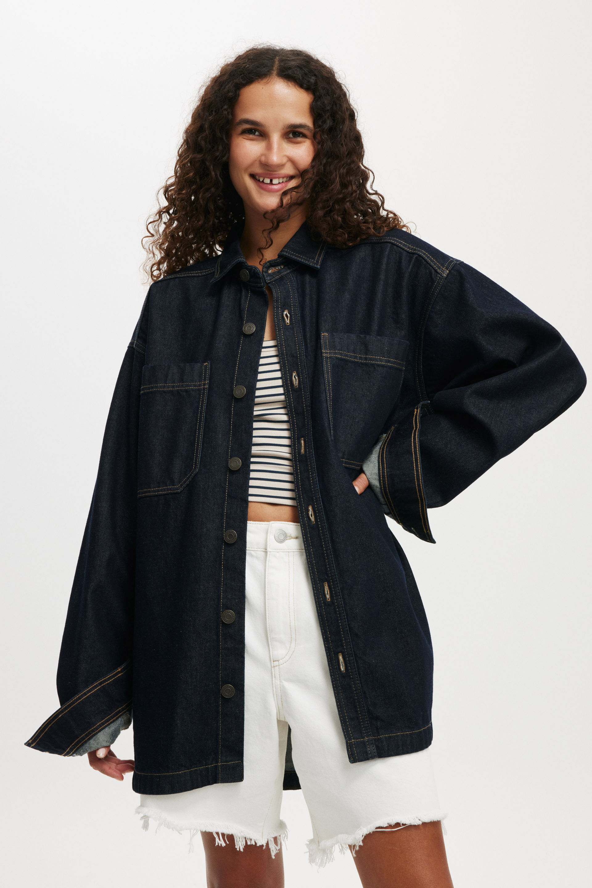 Oversized Denim Shirt