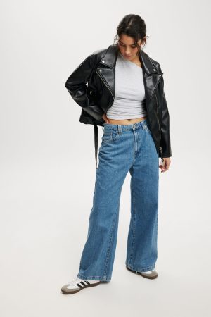 Roman Faux Leather Biker Jacket