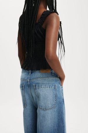 90 S Baggy Denim Jort