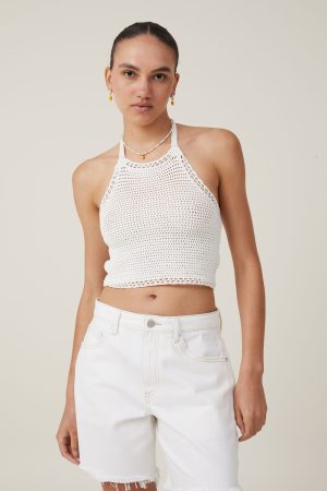 Crochet Scallop Halter Knit