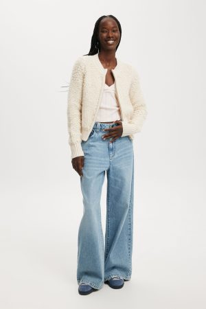 Shaggy Crew Texture Cardigan