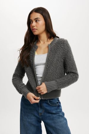 Shaggy Crew Texture Cardigan
