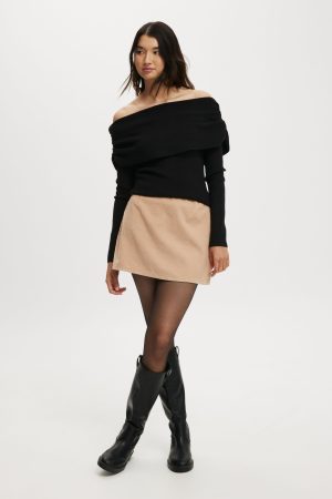 Cord Mini Skirt