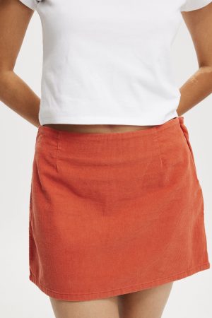 Cord Mini Skirt