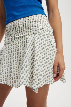 Georgie Hanky Hem Mini Skirt