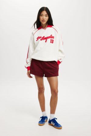 Sporty Polo Sweatshirt