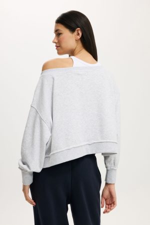 Off Shoulder Sweatshirt