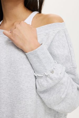Off Shoulder Sweatshirt