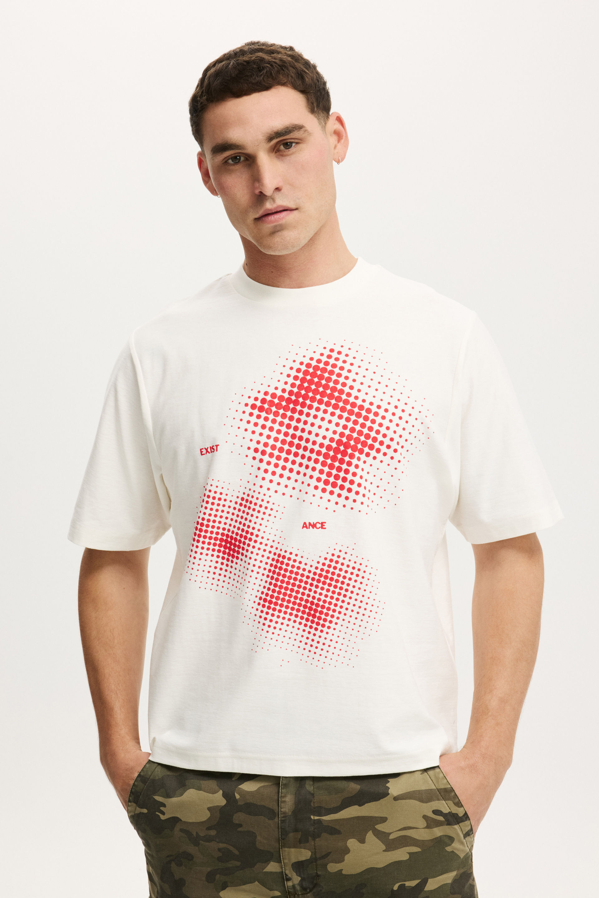 Cropped Fit Graphic T-Shirt