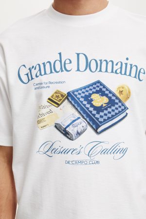 Cropped Fit Graphic T-Shirt