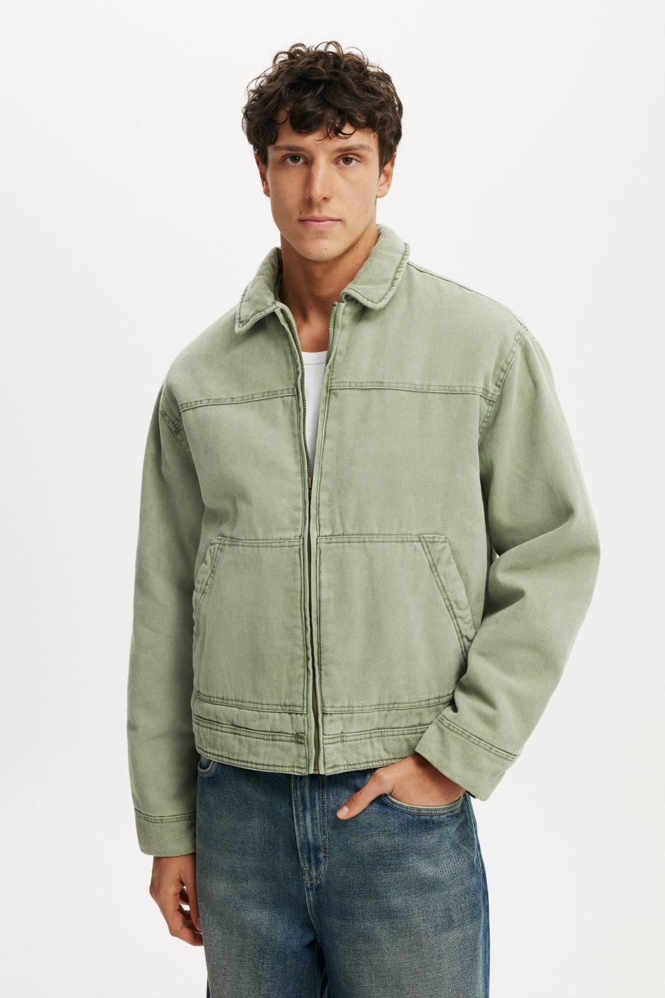 Cropped Worker Jacket