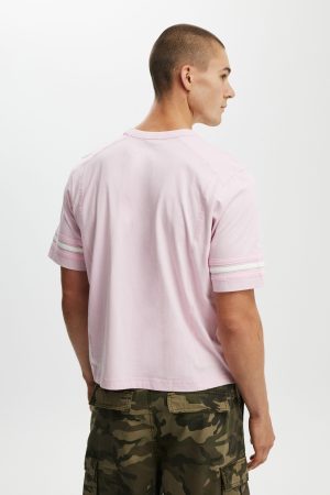 Cropped Fit Panel T-Shirt