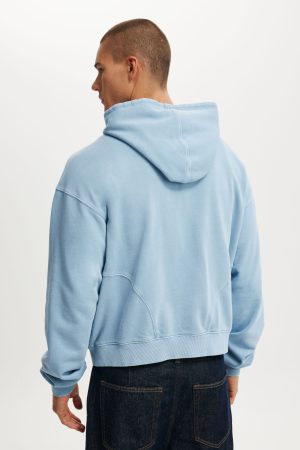 Cropped Zip Up Hoodie