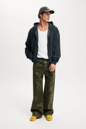 Cropped Zip Up Hoodie