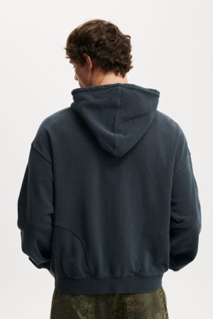 Cropped Zip Up Hoodie