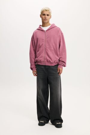 Cropped Zip Up Hoodie