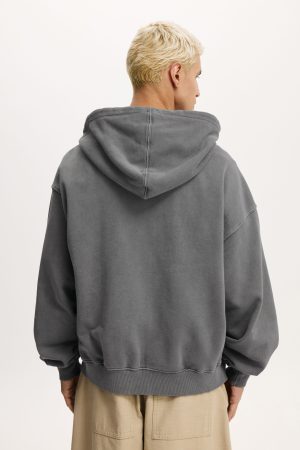 Cropped Zip Up Hoodie