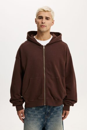 Cropped Zip Up Hoodie