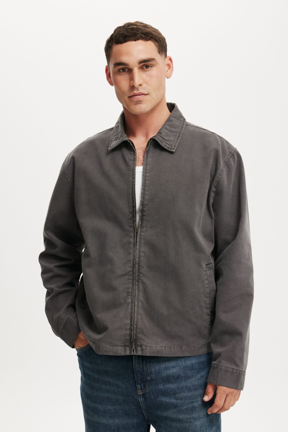 Cropped Harrington Jacket
