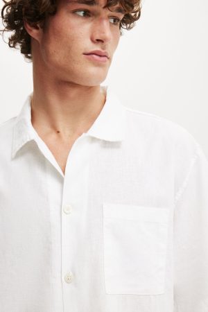 Eli Linen Blend Short Sleeve Shirt