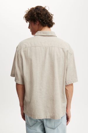 Eli Linen Blend Short Sleeve Shirt