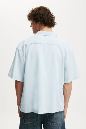 Eli Linen Blend Short Sleeve Shirt