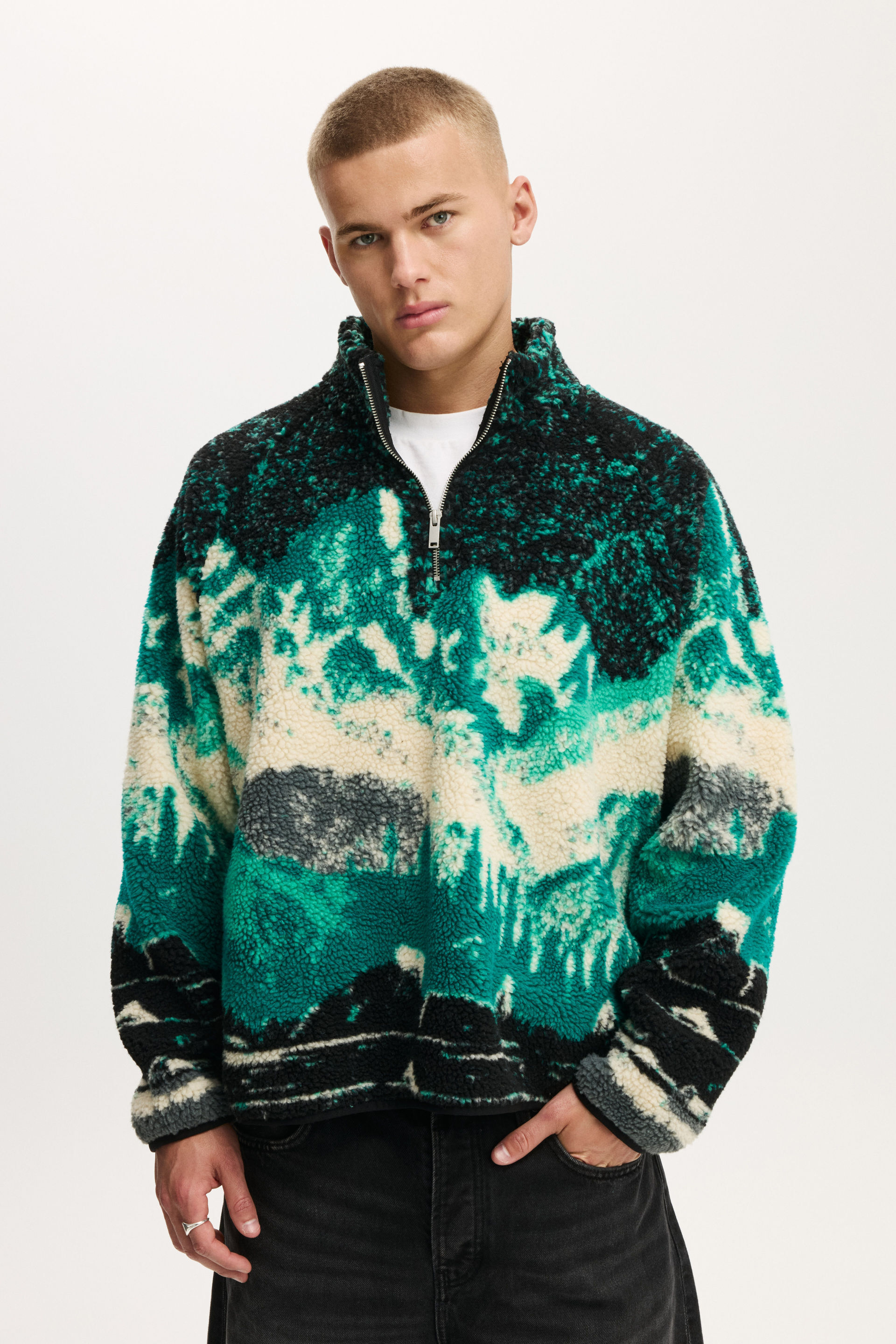 Quarter Zip Teddy Fleece