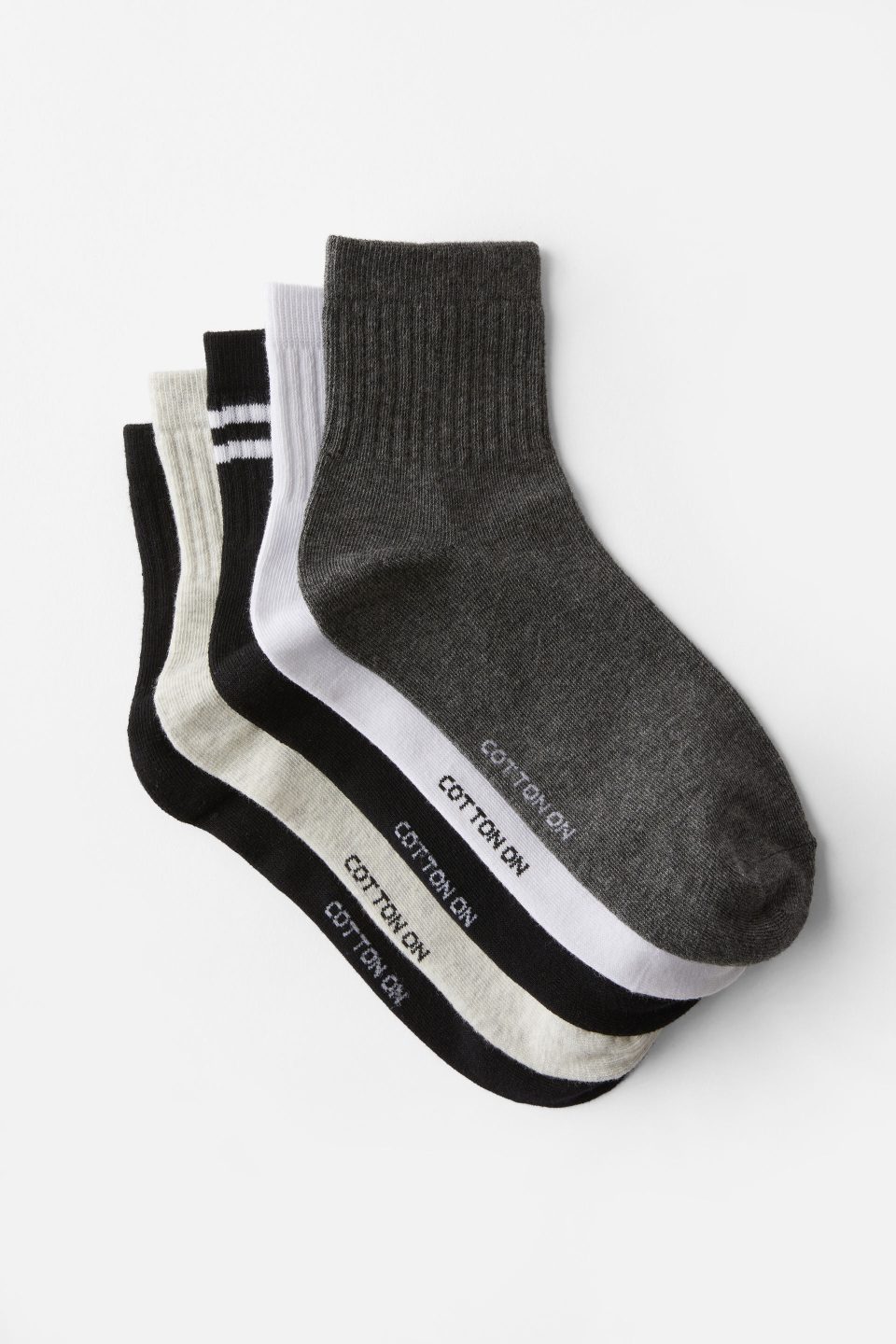 5Pk Quarter Crew Sock