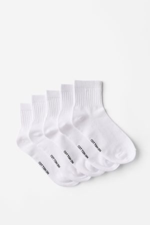 5Pk Quarter Crew Sock