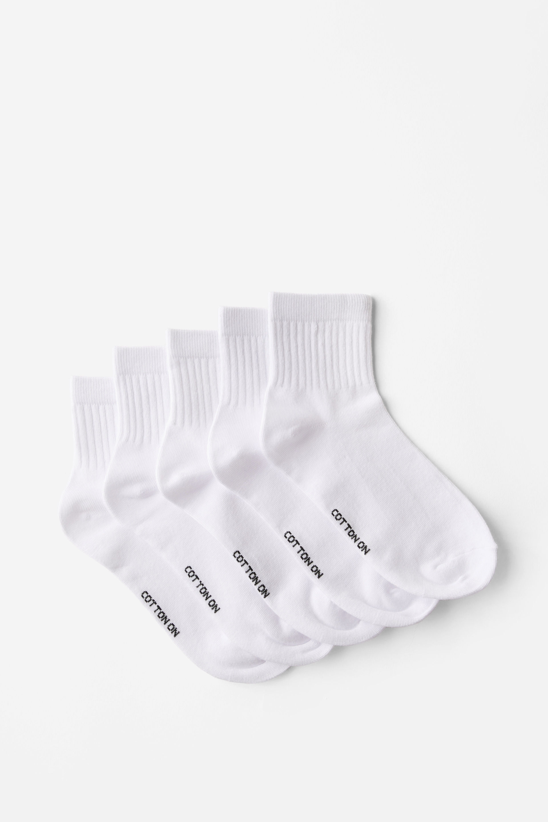 5Pk Quarter Crew Sock