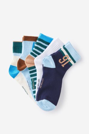 5Pk Quarter Crew Sock