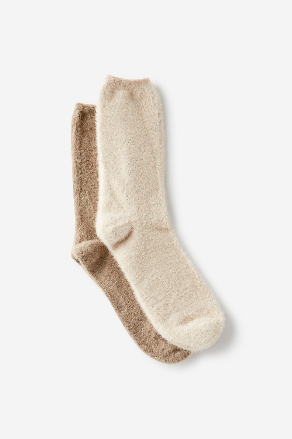 Fluffy Crew Sock 2Pk