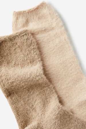 Fluffy Crew Sock 2Pk