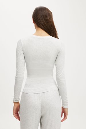 Sleep Recovery Henley Long Sleeve