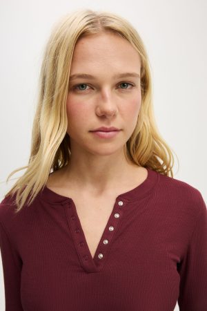 Sleep Recovery Henley Long Sleeve