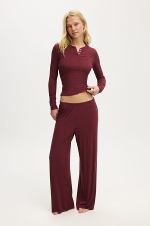 Sleep Recovery Henley Long Sleeve