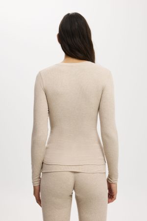 Sleep Recovery Henley Long Sleeve