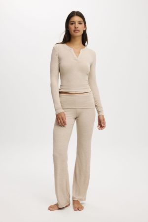 Sleep Recovery Henley Long Sleeve