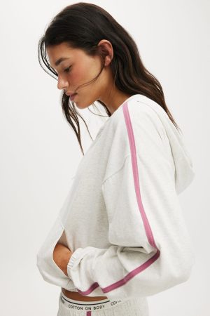 Departure Lounge Crop Hoodie