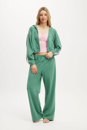 Departure Lounge Crop Hoodie