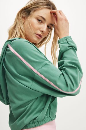 Departure Lounge Crop Hoodie