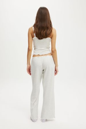 Waffle Wide Leg Pant