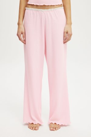 Waffle Wide Leg Pant
