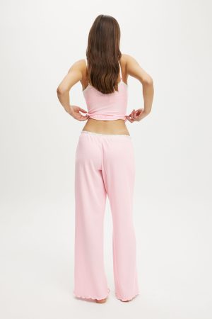 Waffle Wide Leg Pant