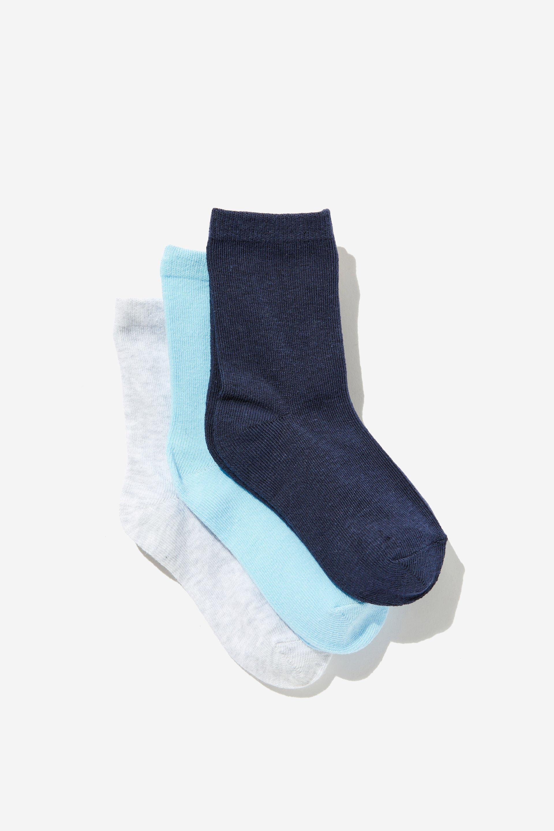 Kids 3Pk Crew Socks
