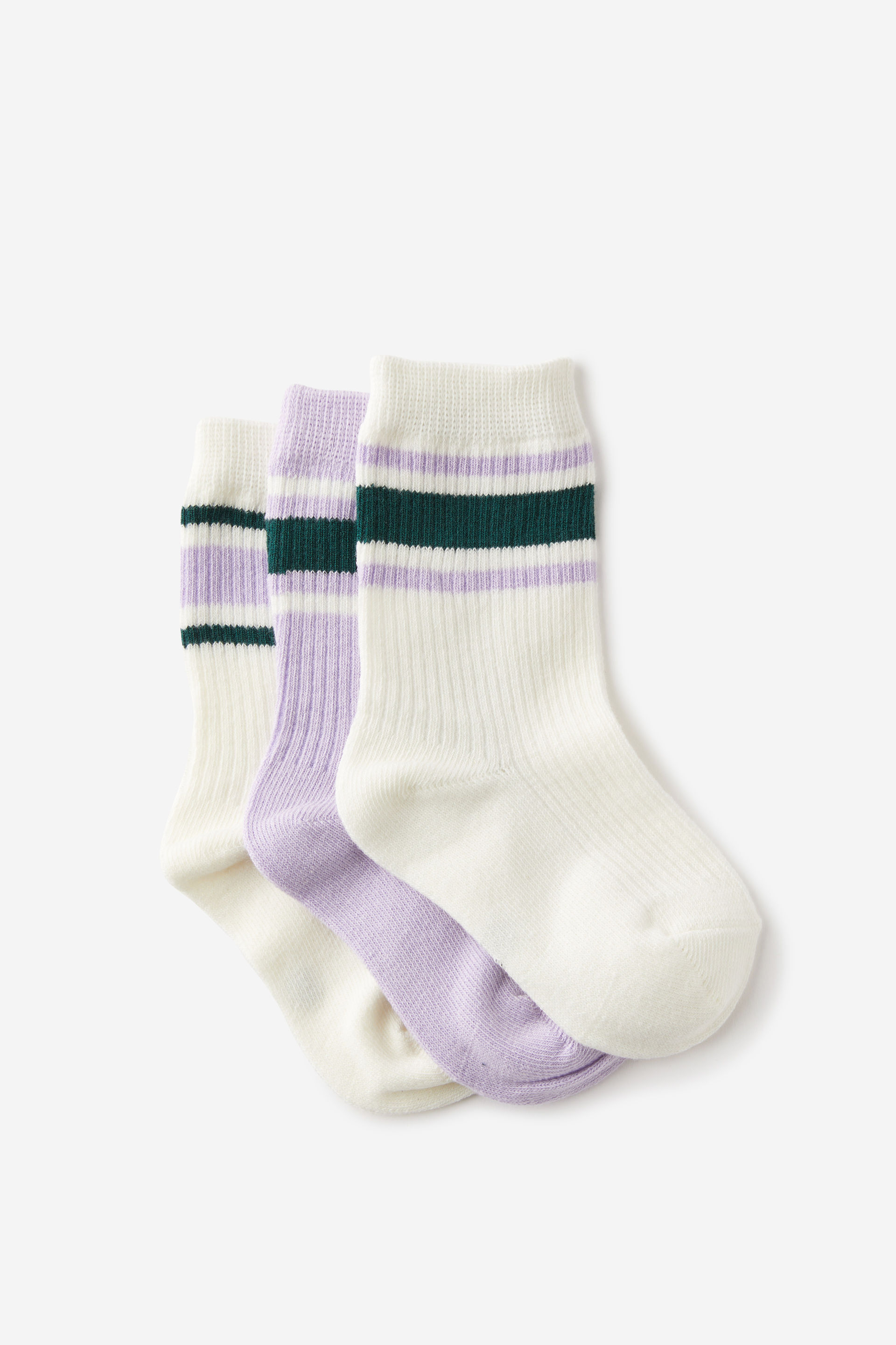 Kids 3Pk Crew Socks