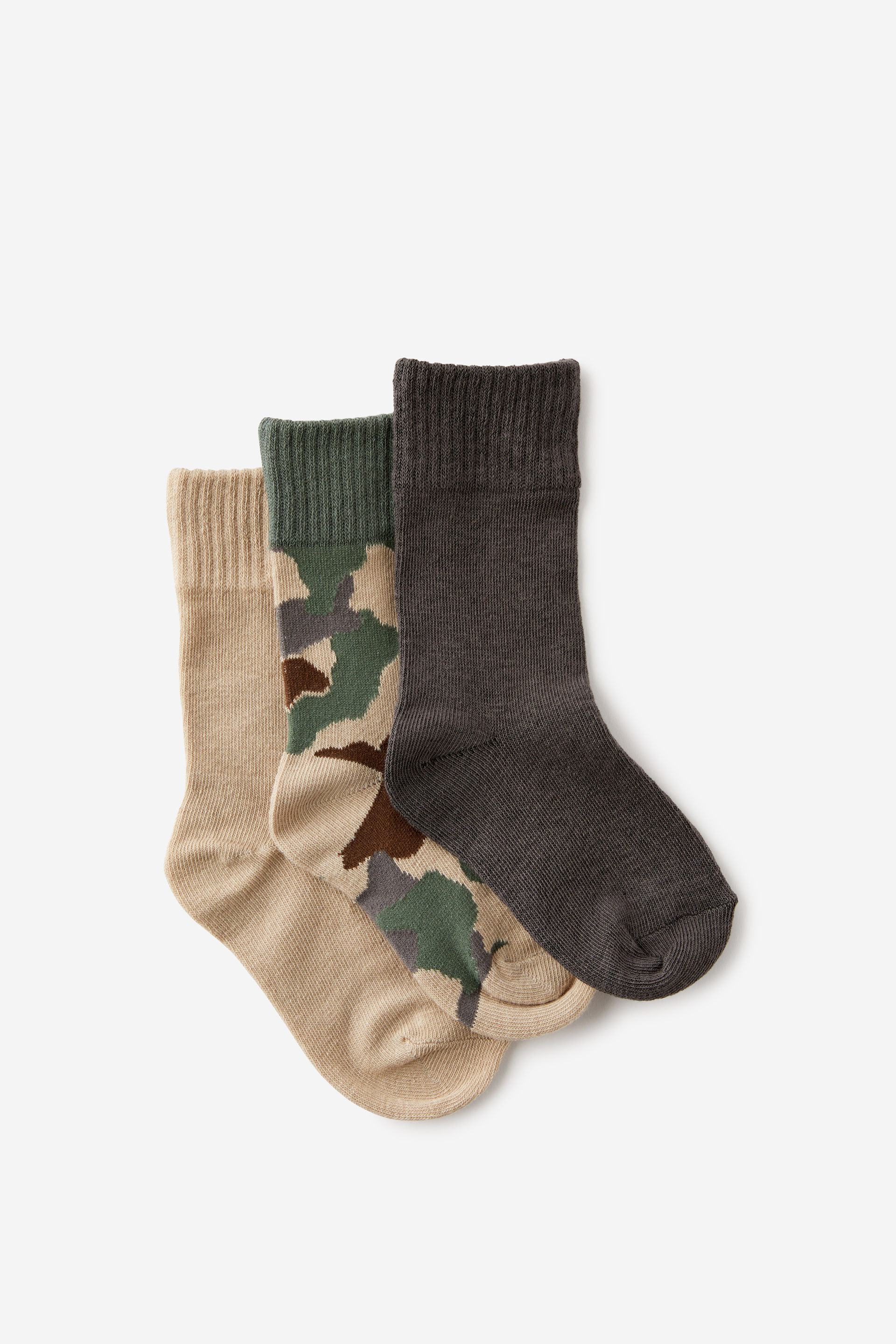 Kids 3Pk Crew Socks