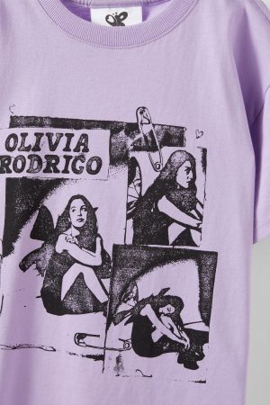 Billie Eilish Shoulder Short Sleeve Music Tee