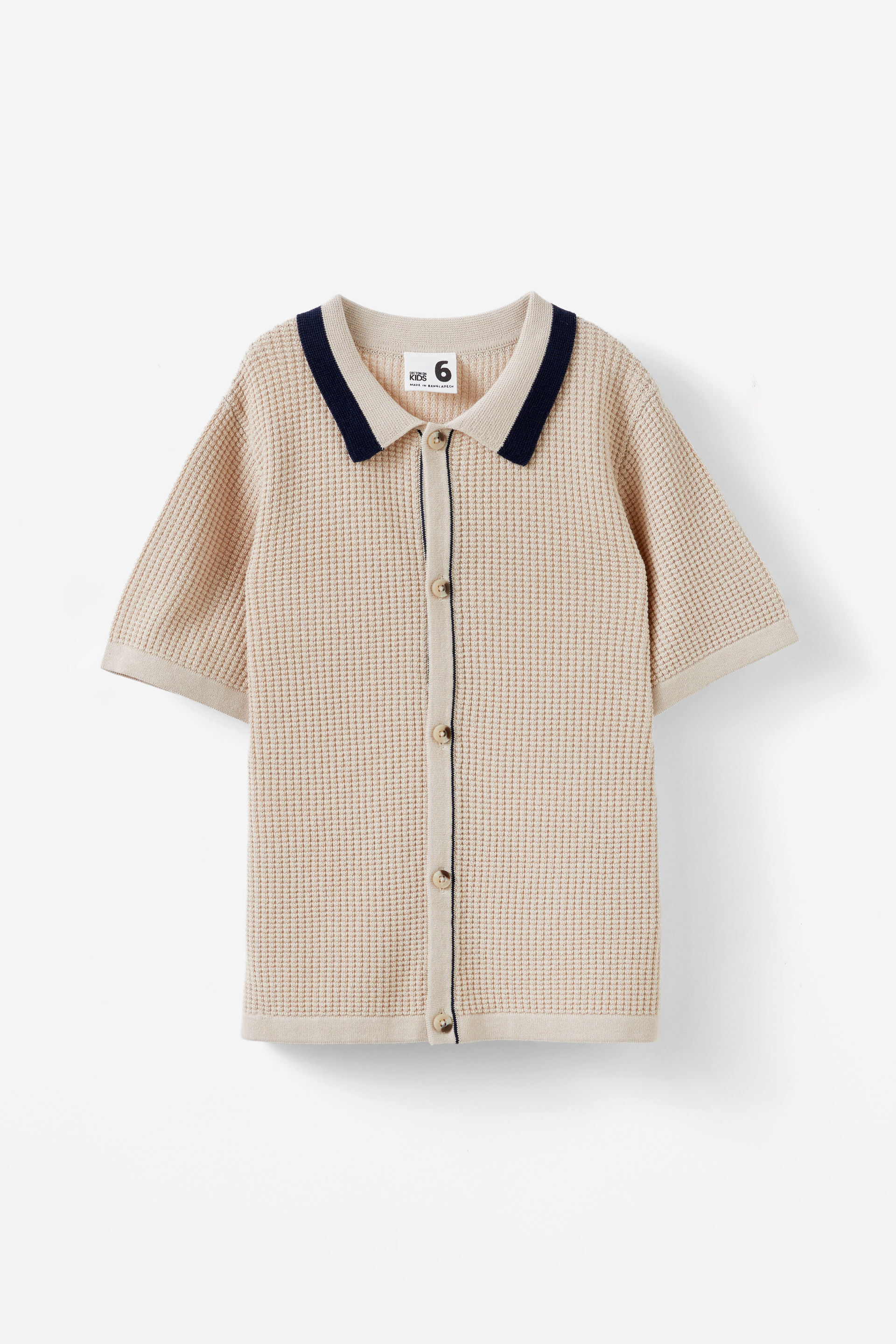 Knitted Short Sleeve Shirt